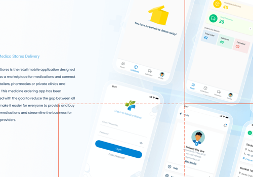Mobile App Development Package Example: Medico Stores Delivery
