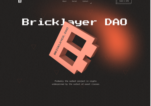 Web Design Package Example: NFT Blockchain Landing Page Creation with 3D | DAO