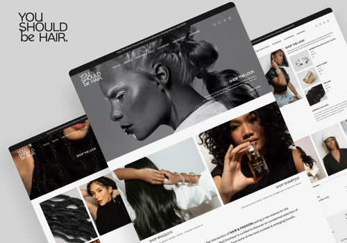 Web Design Package Example: You Should be Hair - Redesign & Shopify Dev