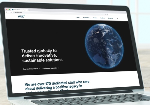 UX/UI Design Package Example: Website design for WRc Group