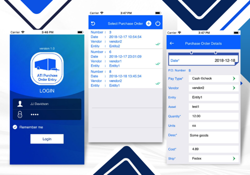 Custom Software Development Package Example: ATI Purchase Order Entry