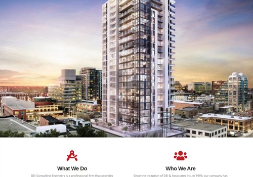 Web Design Package Example: DEI Consulting Engineers