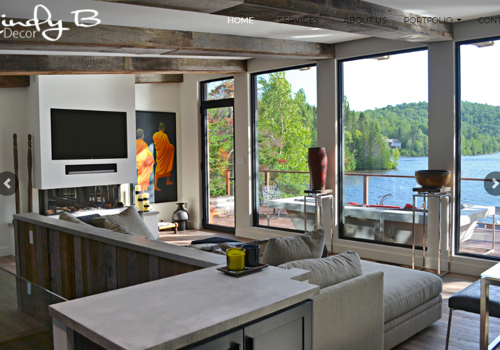 Web Design Package Example: Cindy B Decor