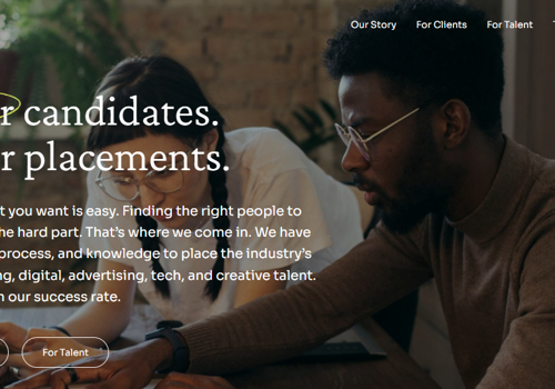 Web Development Package Example: Recruitment Company website and web app.