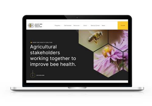 Web Development Package Example: Honey Bee Health Coalition
