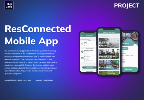 Mobile App Development Package Example: Respage ResConnected - Mobile App