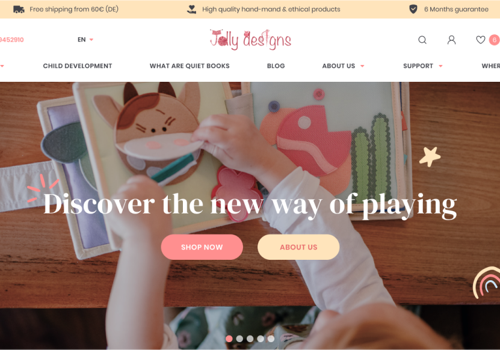 E-Commerce Development Package Example: Redesign and expansion of the site’s functionality