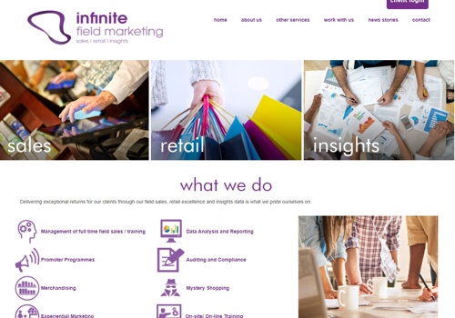 Web Design Package Example: Infinite Group