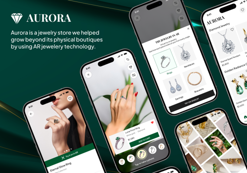 Mobile App Development Package Example: AURORA - Jewelry store