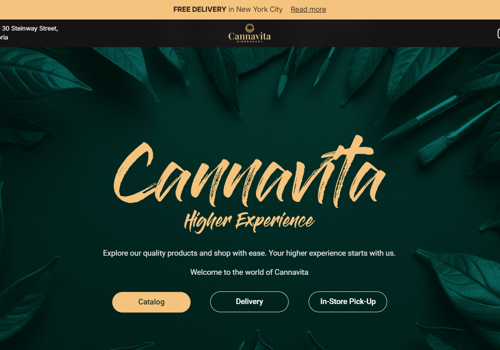 Web Design Package Example: Web Development & Design - Cannavita Dispensary