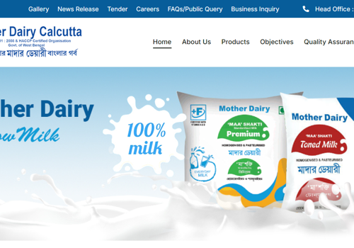 UX/UI Design Package Example: Mother Dairy Calcutta