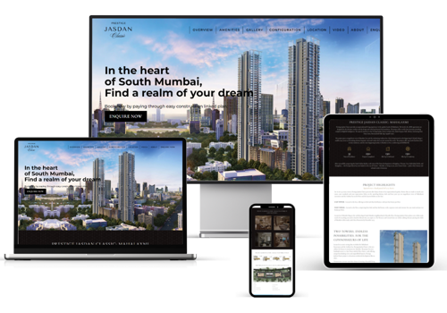 Web Design Package Example: Elevating Luxury Living with Prestige Jasdan
