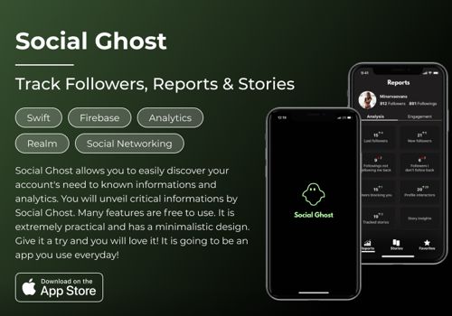 Mobile App Development Package Example: Social Ghost