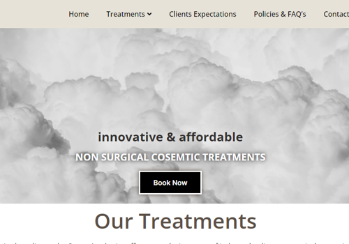 Web Design Package Example: Website creation for medical products