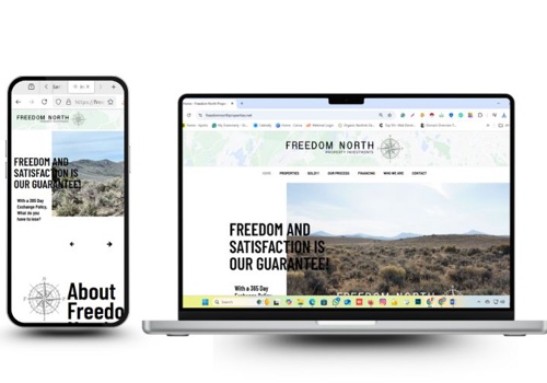 Web Design Package Example: Respondsive Website Design for Freedom North Prope