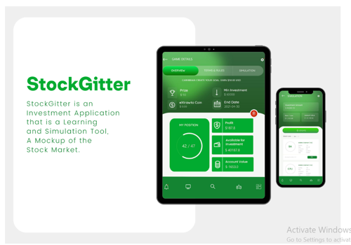Mobile App Development Package Example: Stock Gitter