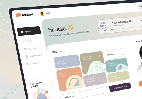 UX/UI Design Package Example: Wellbeing Online Platform UI/UX Design