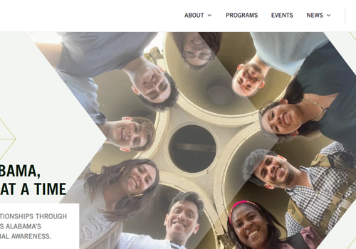 UX/UI Design Package Example: Global Ties Alabama new website