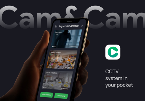 Mobile App Development Package Example: Cam&Cam - video surveillance system in your pocket