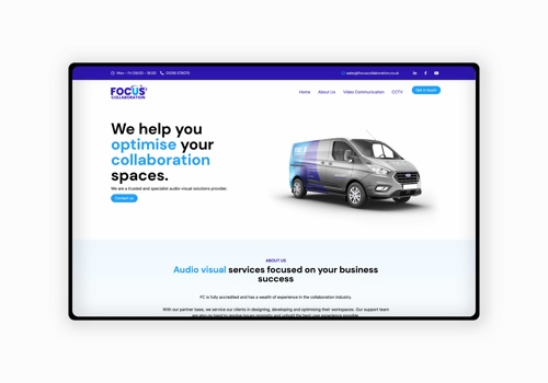 Branding Package Example: Digital optimisation for Focus Collaboration.