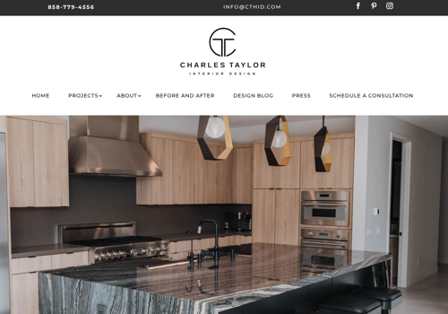 Web Design Package Example: Website Project - Charles Taylor