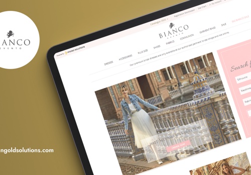 E-Commerce Development Package Example: Bianco Evento B2B Website