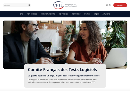 Web Development Package Example: Comité Français des Tests Logiciels