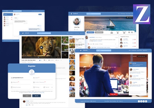 Custom Software Development Package Example: Zoebook -App Development Services for Social Media