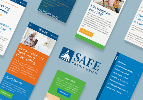 UX/UI Design Package Example: Safe Credit Union - Website