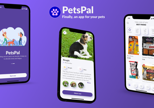 Mobile App Development Package Example: PetsPal - A mobile app for your animal companion