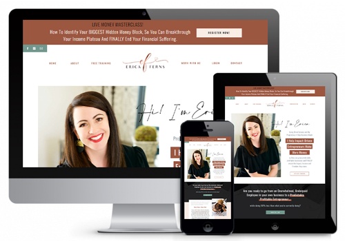 Web Design Package Example: Transformational NeuroSuccess Coach