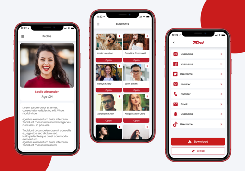 UX/UI Design Package Example: Meet the ring