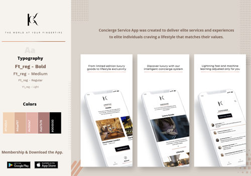 UX/UI Design Package Example: Concierge Service App