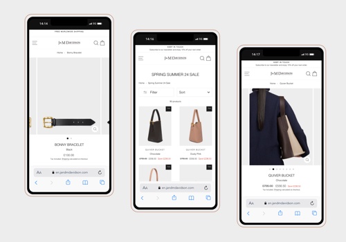 Web Development Package Example: Optimising eCommerce Platform for J&M Davidson