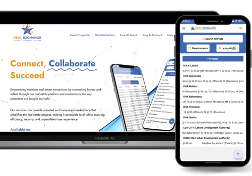 Mobile App Development Package Example: Real Exchange - Real Estate Listing App