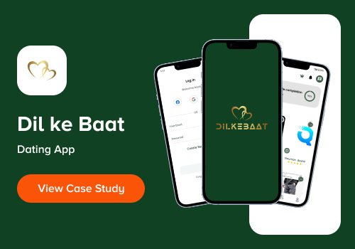 Web Design Package Example: AI powered Dating App