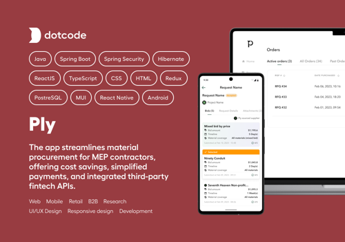 Web Design Package Example: B2B Platform with Fintech Integrations