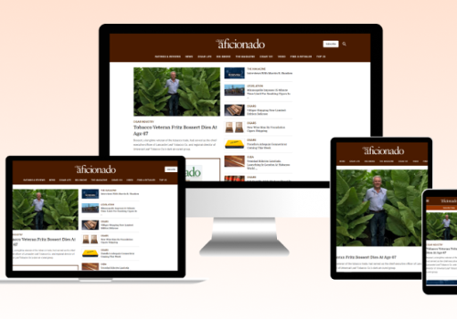 Web Development Package Example: Cigar Aficionado