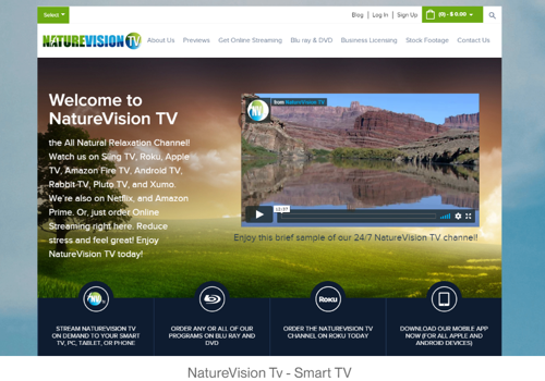 Other Application Development Package Example: NatureVisionTV - Smart TV
