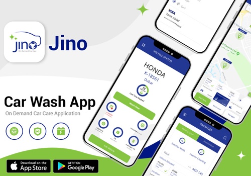 Mobile App Development Package Example: Jino - On Demand Car Wash Application
