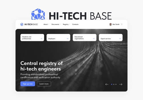 UX/UI Design Package Example: Web App for Professional Certification