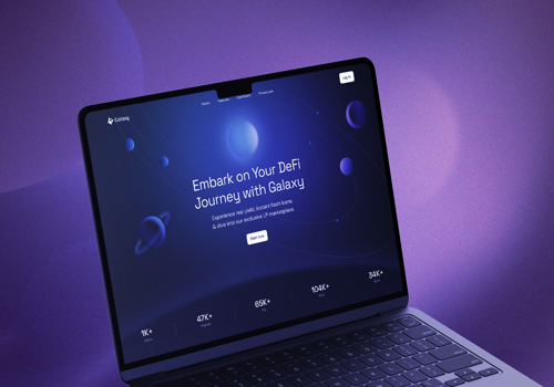Branding Package Example: Galaxy | UI/UX Design and Branding for Web3 Tradin