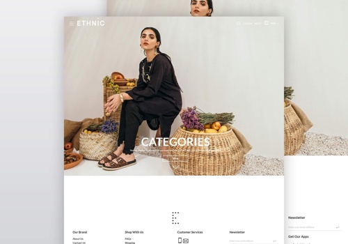 E-Commerce Development Package Example: Ethnic
