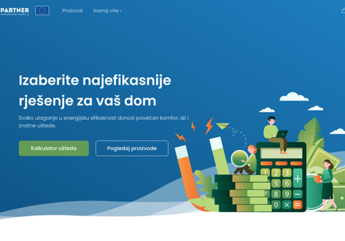 Web Development Package Example: EE Partner - energy saving calculator and shop
