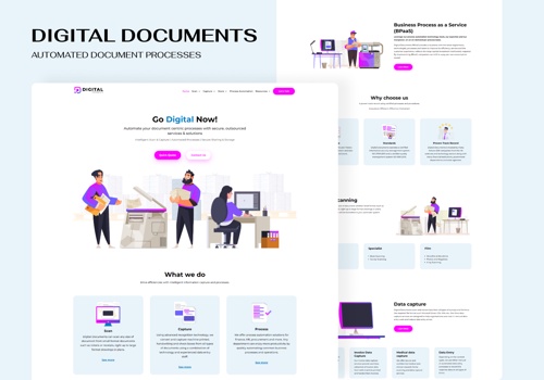 Web Design Package Example: UI/UX + Buildout with motion graphics