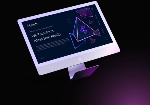 Custom Software Development Package Example: Portfolio Website for Coderfy