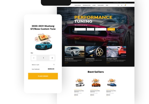 E-Commerce Development Package Example: Lund Racing