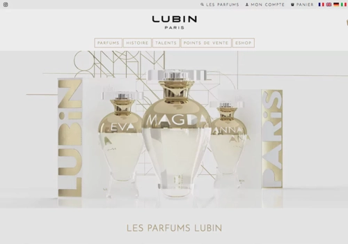 E-Commerce Development Package Example: Lubin perfumer's e-commerce website