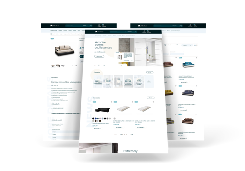 E-Commerce Development Package Example: e-Meblus - Dedicated Online Shop