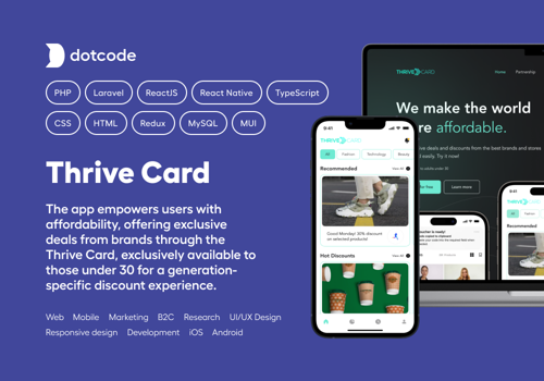 Mobile App Development Package Example: Discount Web and Mobile Apps